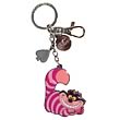 Alice in Wonderland Cheshire Cat Dangle Pewter Key Chain